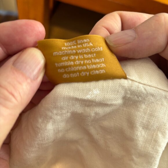 Linoto Linen natural Standard/Queen Pillow Cases (Qty. 2) - Picture 2 of 5